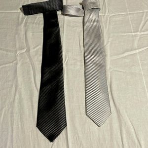 Pair of David Donahue silk ties